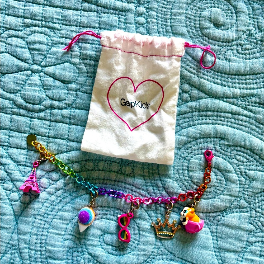 GAP Kids Pink Charm Bracelet